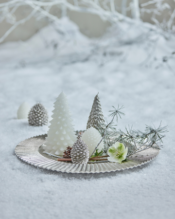 Julelys og servietter fra Lene Bjerre - stilige dekorasjoner for høytiden