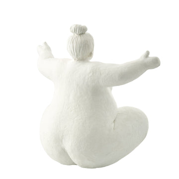Serafina dekorasjon H24 cm. råhvit