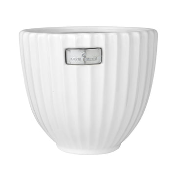 Rosalie potteskjuler H16 Ø18 cm. hvit