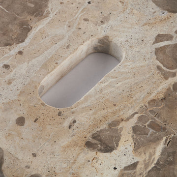 Ellia skjærebrett 60X20 sand, Marmor