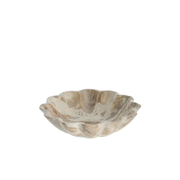 Ellia skål H5 cm. sand marmor
