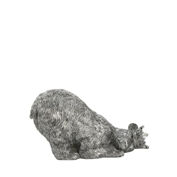Sebina dekorasjon Polyresin L19,5xB11,5XH11,5 cm. antikk sølv
