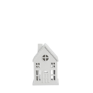 Seholia dekorasjon Polyresin L11xB9XH17 cm. hvit