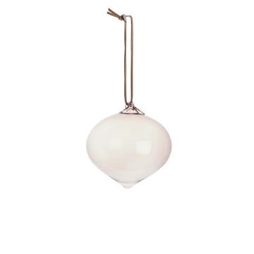 Clarie julekule 10 cm. rosa