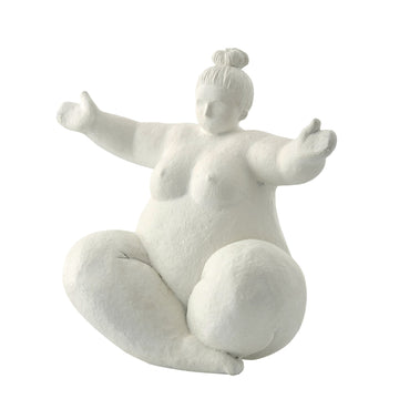 Serafina dekorasjon H24 cm. råhvit