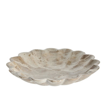 Ellia skål H5 cm. sand marmor