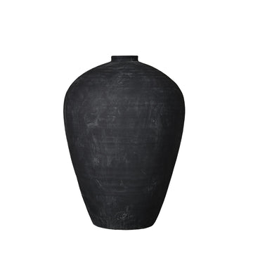 Catia vase H57 cm. antikk svart