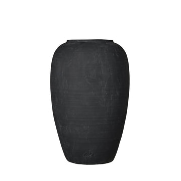 Catia vase H55 cm. antikk svart