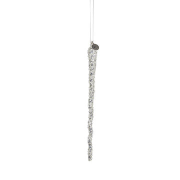 Cristelle dekorasjon glass L1xB1XH24 cm. hvit