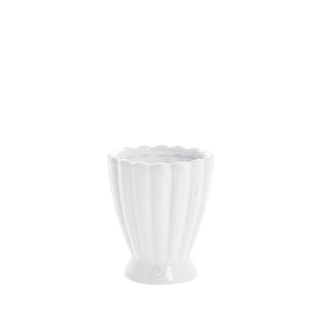 Shenella potteskjuler H12 Ø10 cm. hvit