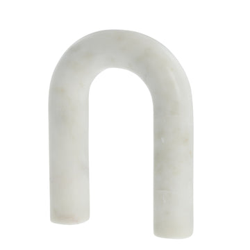 Ellia dekorasjon H25,5 cm. hvit marmor