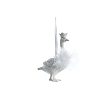 Segilla dekorasjon Polyresin L7,5xB4,2XH11,5 cm. hvit