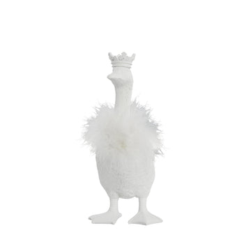Segilla dekorasjon Polyresin L16,5xB12XH26,5 cm. hvit