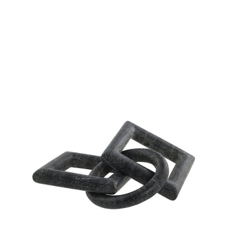 Ellia dekorasjon H1,5 cm. svart marmor