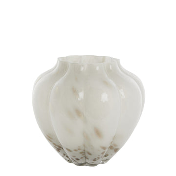 Mara vase 23x24,5 cm. sølvgrå