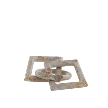 Ellia dekorasjon H1,5 cm. sand marmor