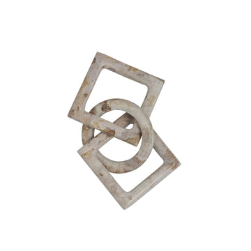 Ellia dekorasjon H1,5 cm. sand marmor