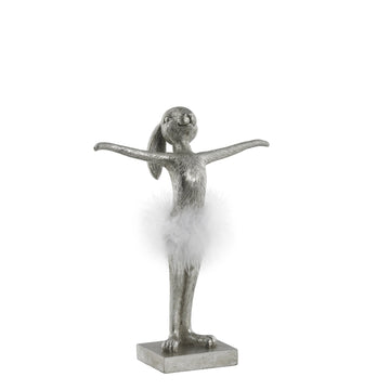 Semilla påskeharefigur H26,5 cm. Sølv