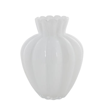 Verity vase hvit H28 cm.