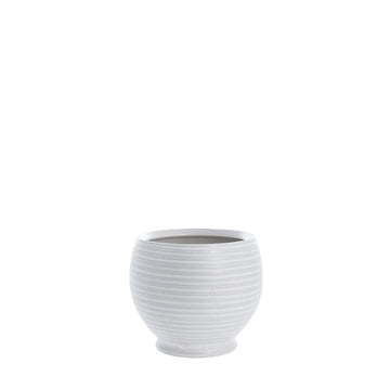 Catharinia potteskjuler H16,5 Ø20 cm. råhvit