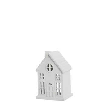Seholia dekorasjon Polyresin L11xB9XH17 cm. hvit