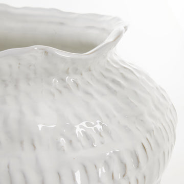 Marlia vase hvit 39,5x39,5 cm.