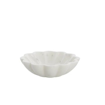 Ellia skål Ø20 cm. hvit marmor