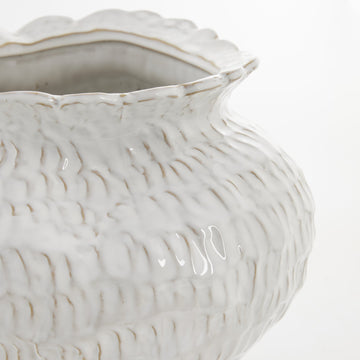 Marlia vase hvit 30,5x30 cm.