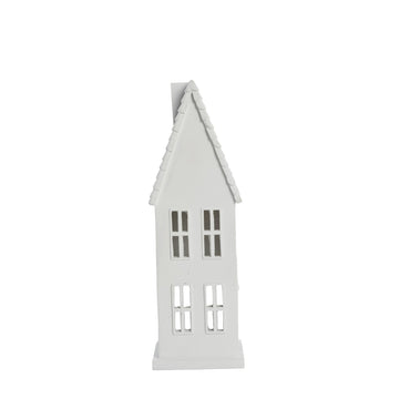 Seholia dekorasjon Polyresin L9xB9XH28 cm. hvit