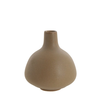 Helene vase oker 8x8 cm.