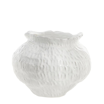 Marlia vase hvit 39,5x39,5 cm.