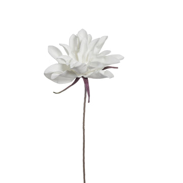 Happia dekorasjonsblomst hvit 57cm.
