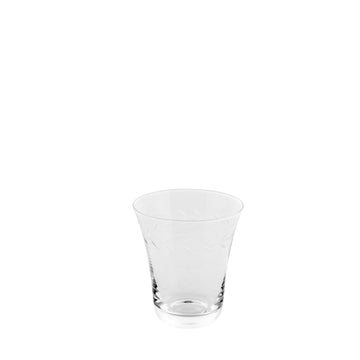 Dauphine vannglass transparent 10x9 cm.