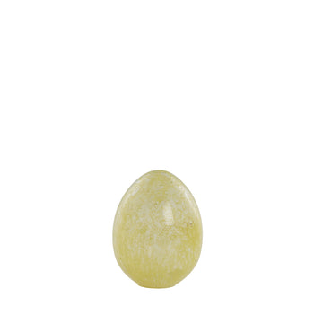 Murina glassegg H15 cm. Gul
