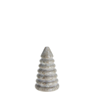 Elinne marmor juletre H9,5 cm. mørk sand
