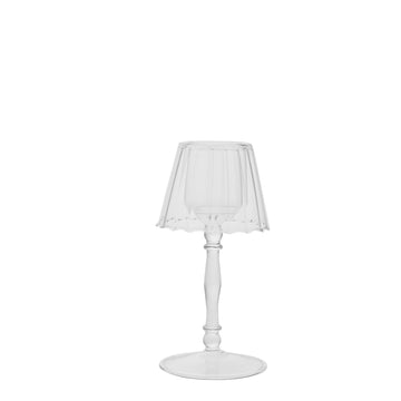Asteria telysholder H18 cm. transparent