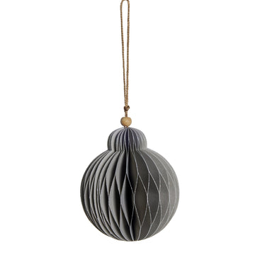 Paline ornament H10 cm. lysegrå