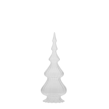 Asta glassjuletre H30 cm. transparent