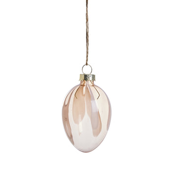 Feven ornament lys rosa glass
