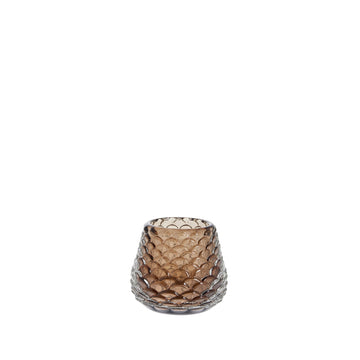 Conia telysholder H6,5 cm. brun