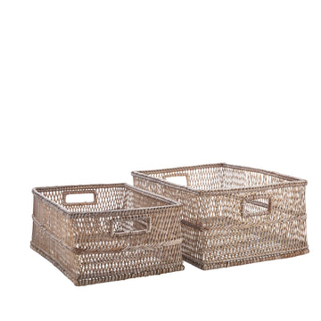 Norah kurvsett Rotting L40xB30XH18 cm. natur