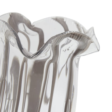 Alberta vase H18 cm. transparent