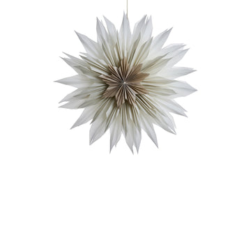 Palisia papirstjerne 40 cm. råhvit