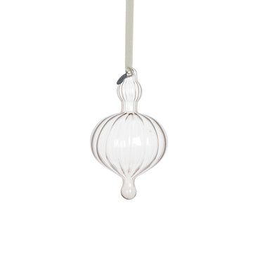 Glosille ornament H14,5 cm. sand