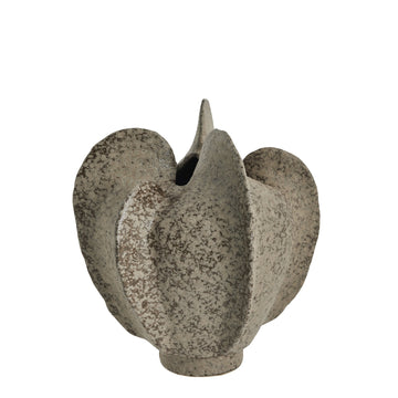 Hevenne vase H26,5 cm. sand keramikk