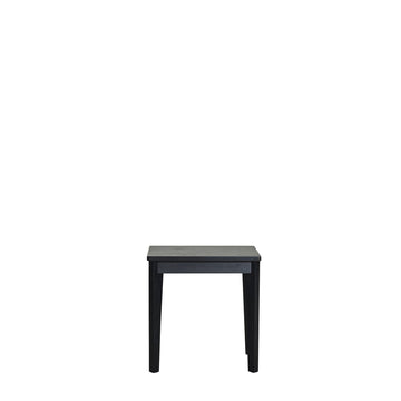 Ellie taburett L45*H45*W30 svart eiketre