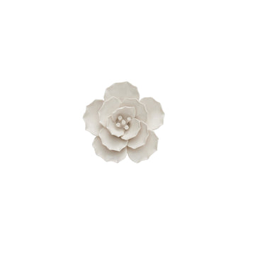 Floria veggdekorasjon Ø10,4 cm. hvit porselen