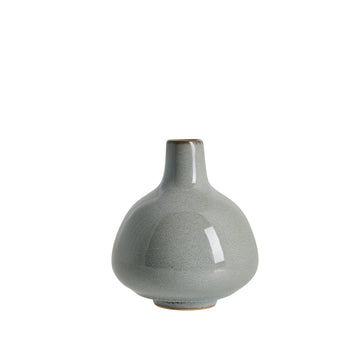 Helene vase H9 cm. grå keramikk