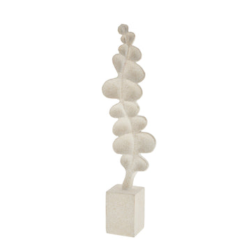 Sille dekorasjon H33 cm. råhvit