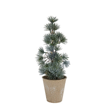 Cedille LED kunstig juletre H29 cm. grønn gran